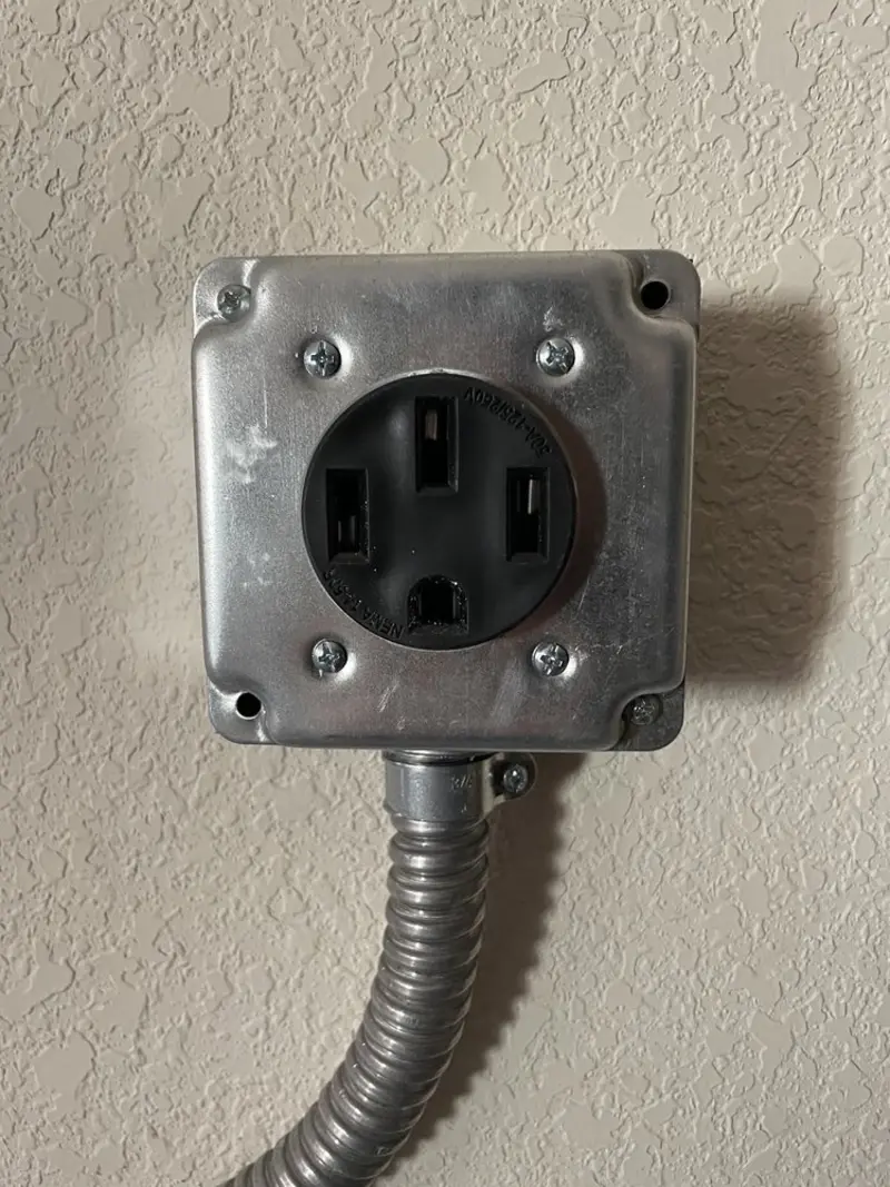 NEMA 14-50 outlet installed for Electrical Panel Upgrade in Ravena